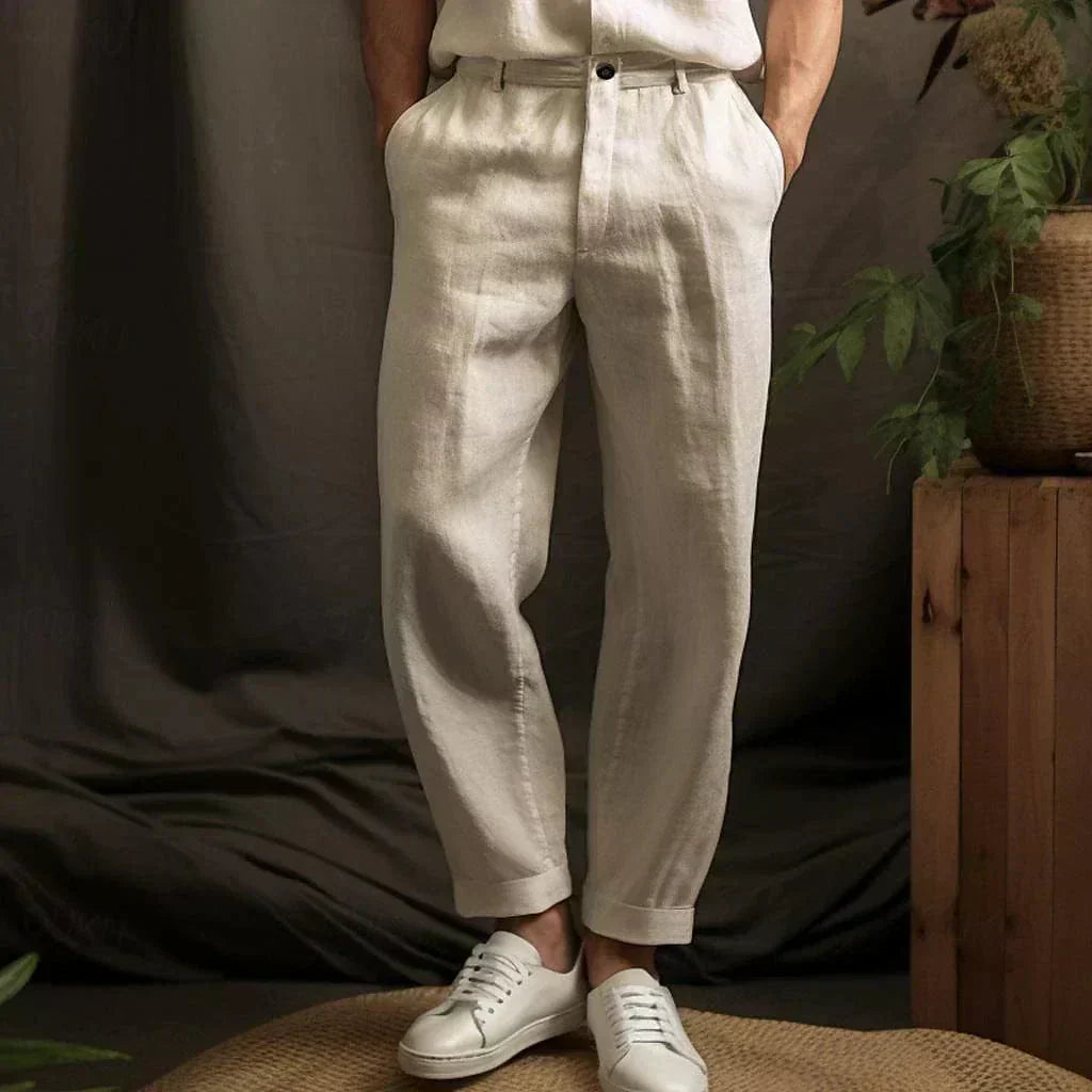 Herren Leinenhose - Bequemer und leichter Stil